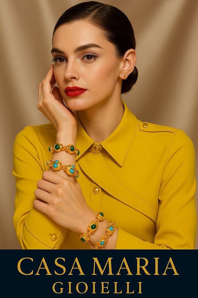 Bracciale Boho Dorato Bracelet - 18K Gold Plated Alloy Bracelet - Casa Maria Gioielli