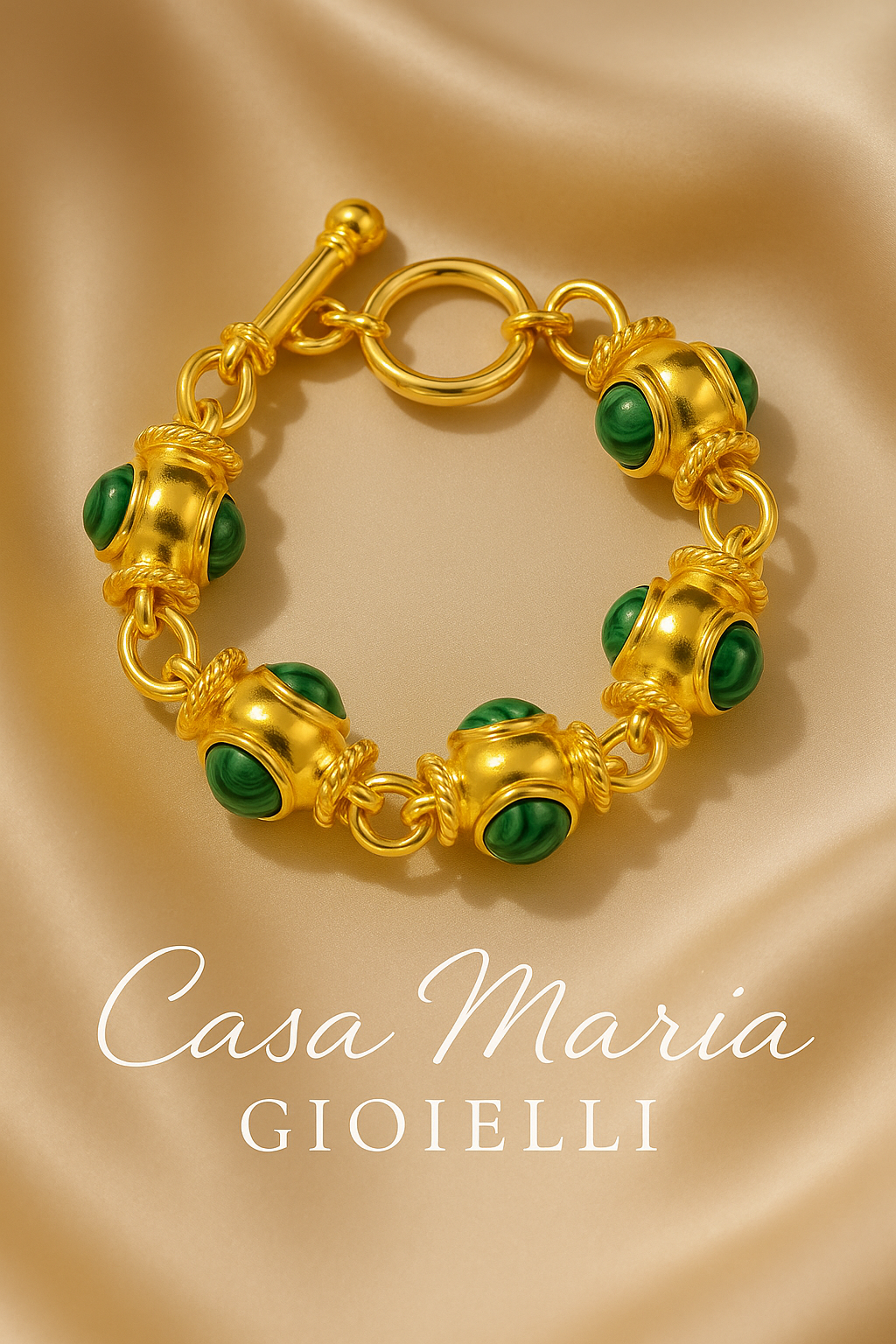 Bracciale Boho Dorato Bracelet - 18K Gold Plated Alloy Bracelet - Casa Maria Gioielli