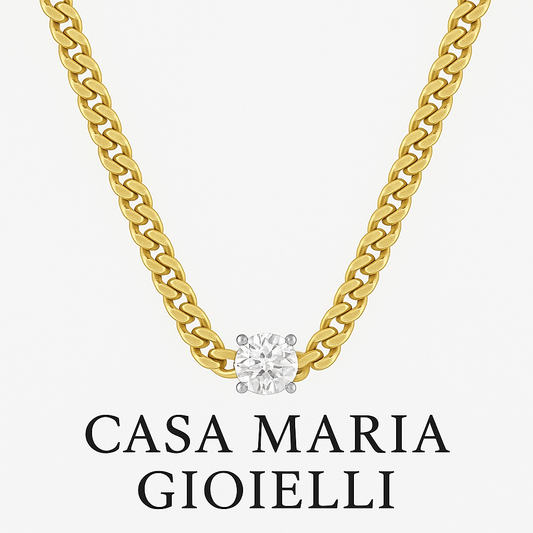 Boss Glow Diamond Pendant Necklace - 10K Yellow Gold 1/2 CT. T.W. Lab Grown White Diamond Pendant Necklace